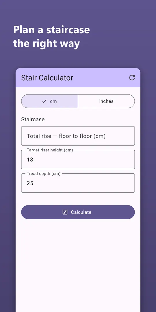 Stair Calculator screenshot 1